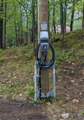 EV charger installed at residential property