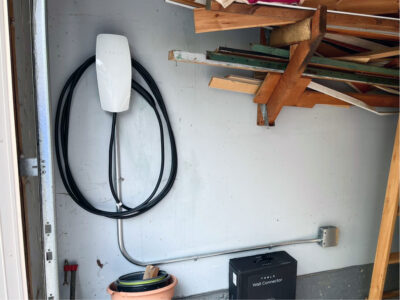 EV charger installed at residential property