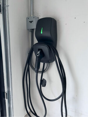 EV charger installed at residential property