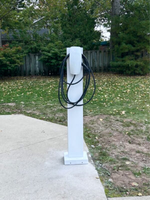 EV charger installed at residential property