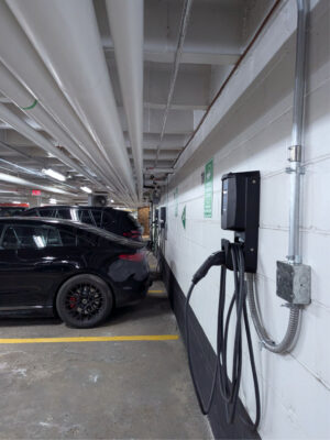 EV charging at parking lot