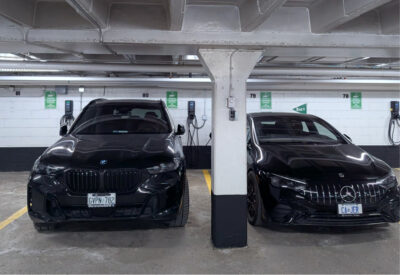 EV charging at parking lot