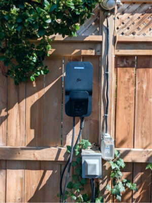EV charger installed at residential property